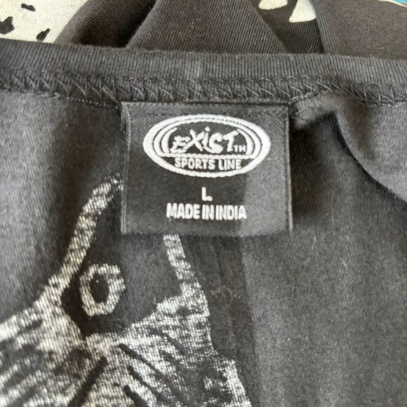 Exist Sports Line, Hawaiian 90s fish coverup, or Summer Dress Blk n White size L - Picture 4 of 4